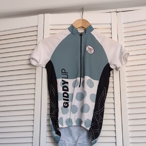 Cycling Jersey - Blue and White